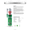 Somafix D4 PU Şeffaf Montaj Yapıştırıcısı Alüminyum Kartuş (Sıvı Çivi) 310 ml 400 Gr S150A