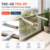 TAK-AS TKS-09 Cam Balkon Kombine Çamaşır Askılığı (25x60, 30x80, 32x75 Uyumlu) 12 Metre