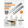 TELESKOPİK ÇEKMECE RAYI (GALVANİZLİ) 43x30 